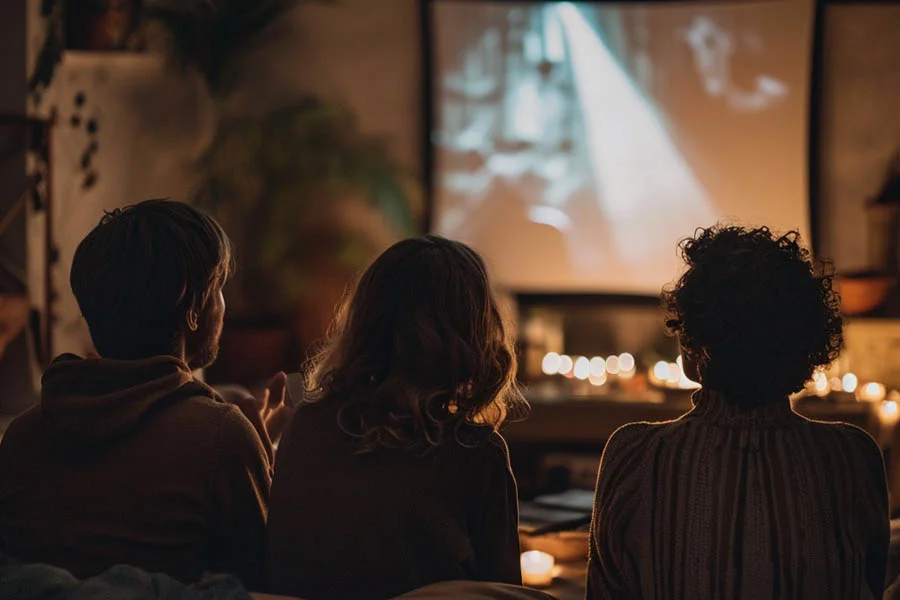 projector in apartment